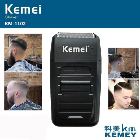 Kemei KM-1102 Rechargeable Cordless Shaver for Men Twin Blade Reciprocating Beard Razor Face Care Multifunction Strong Trimmer ► Photo 1/6