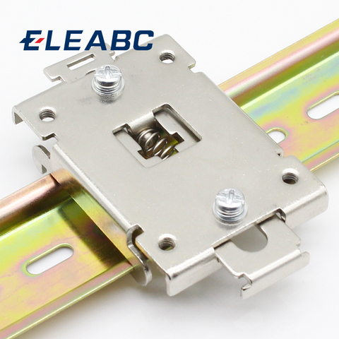 1pcs single phase SSR 35MM DIN rail fixed solid state relay clip clamp with 2 mounting screws  ► Photo 1/3