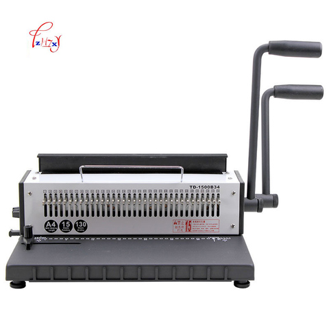 34Holes Manual Wire binding machine  Metal Spiral Wire Spool Binding Machine A4 Binder Puncher machine 1pc ► Photo 1/6