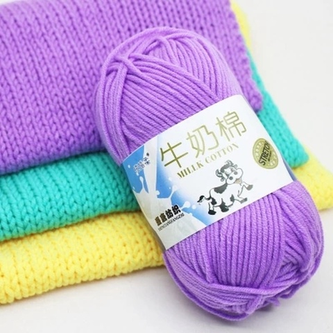 50g/pc Winter DIY Soft Milk Cotton Yarn Baby Wool Yarn for Knitting Hand Knitted Blanket Sweater Scarf Doll Crochet Yarn ► Photo 1/6