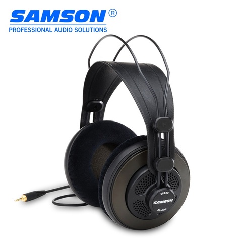 Original Samson SR850 professional monitoring headphone for studio/semi-open monitor headset with velour earpads ► Photo 1/6