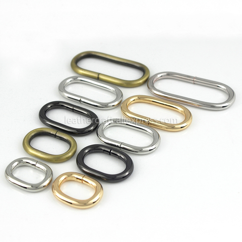 1pcs Metal Oval ring Buckle Loops for Webbing Leather Craft Bag Strap Belt Buckle Garment DIY Accessory 20/25/31/38/50mm ► Photo 1/6