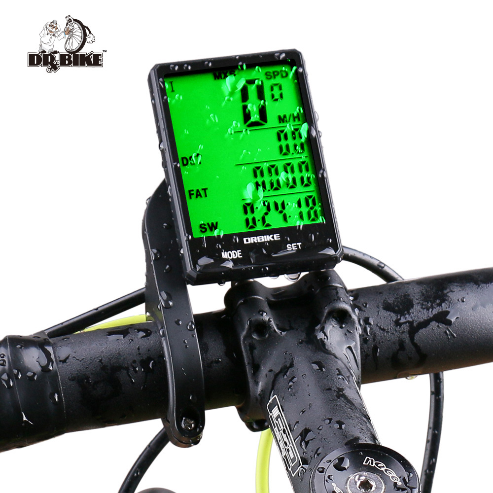 2.8'' Wired/Wireless Cycle Bicycle Computer Bike Speedometer Odometer Waterproof 