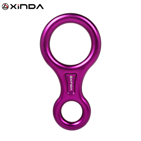 XINDA Rock Climbing Carabine 8shape Rigging Descender Aluminum Figure Belay Device Abseiling 35KN Eight Ring Downhill Equipment ► Photo 1/6