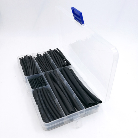 FreeShipping  Heat shrinkable tube 200PCS/SET 1mm 2mm 2.5mm 3mm 4mm 5mm  Tubing Sleeving Wrap Wire Cable Kit ► Photo 1/4
