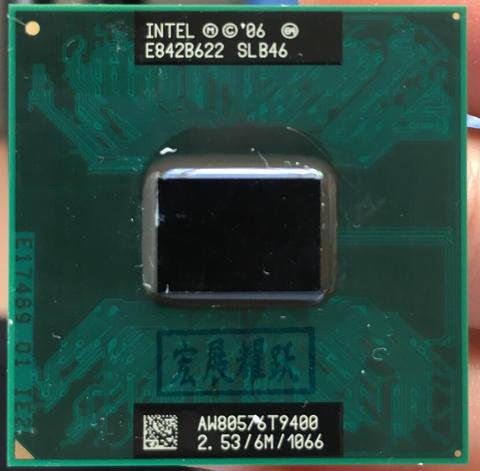 Intel Core 2 Duo T9400  CPU  Laptop processor PGA 478 cpu 100% working properly ► Photo 1/2