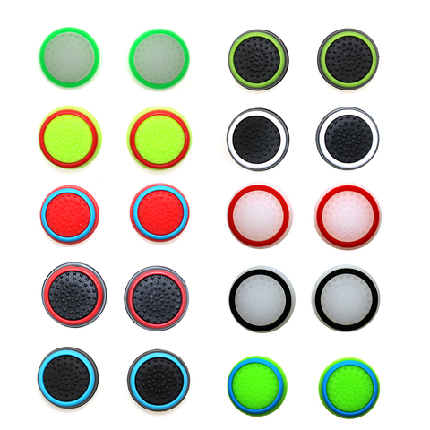 4pcs Silicone Analog Thumb Stick Grips Cover For PS4 Controller Thumbstick Caps For PS4 Pro Gamepad For Xbox One For Xbox 360 ► Photo 1/6