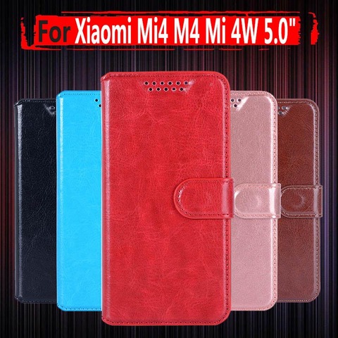 for Xiaomi Mi4W Mi 4W Flip Leather Case cover For Xiaomi Mi4 mi 4 M4 m 4 phone Cover Wallet case+Stand phone cases luxury ► Photo 1/6