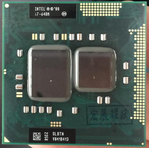 Intel  Core  I7-640M  Processor i7 640M notebook Laptop CPU PGA 988 cpu ► Photo 1/3