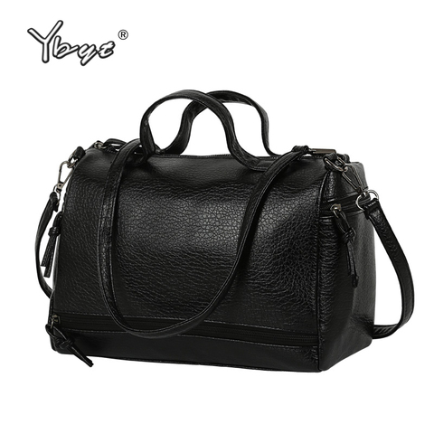 vintage casual PU leather handbag new fashion women tote bag ladies clutches famous travel brand shoulder motorcycle travel bags ► Photo 1/6