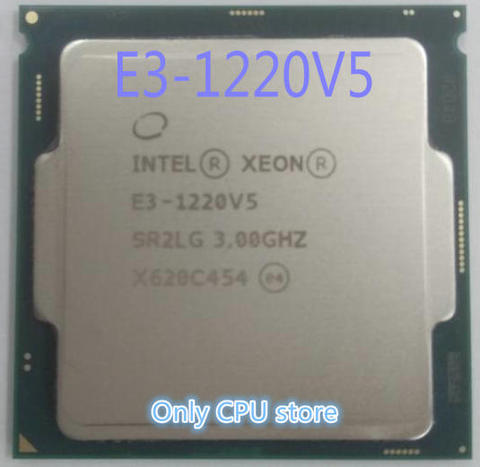  E3-1220V5 3.00GHZ Quad-Core 8MB SmartCache E3-1220 V5 DDR4 2133MHz DDR3L 1600MHz FCLGA1151 TPD 80W 1 year warranty ► Photo 1/1