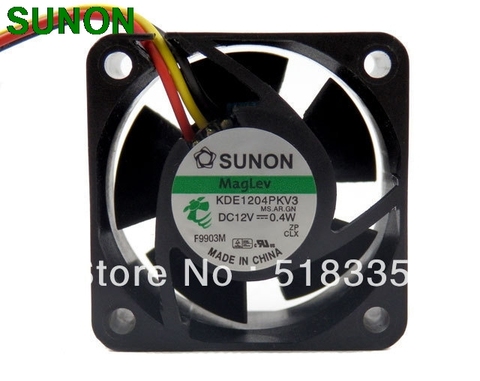 For Sunon  4CM 4020 4*4*2CM 40mm x 20mm  12V 3 pin 12 Volt Cooling Fan KDE1204PKV3MS.AR.GN ► Photo 1/2
