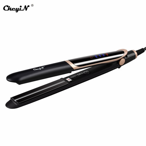 CkeyiN Professional LED Display Hair Straightener Curler Hair Iron Negative Ion Infrared Hair Straighting Curling Corrugation ► Photo 1/6
