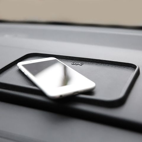 20*12.5cm PU Carbon Fiber Pattern Car Phone Holder Anti-slip Mat Automobiles Interior Dashboard Sticky Pad Cushion Accessories ► Photo 1/6