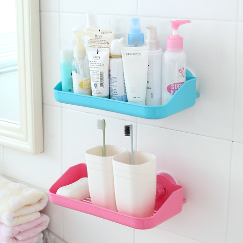 New Fashion Powerful Corner Space Shelf Bathroom Shower Bath Suction Storage Holder Kitchen Sucker Organizer Free Shipping 62903 ► Photo 1/1