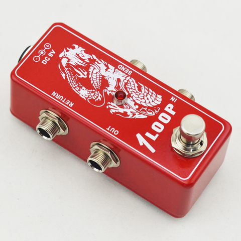 True-Bypass Looper Effect Pedal Guitar Effect Pedal Looper Switcher  true bypass guitar pedal Mini Red Loop switch ► Photo 1/5