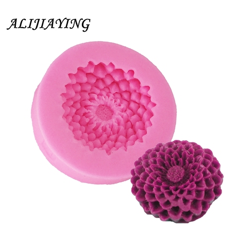 1Pcs Flower silicone mold chrysanthemum cake decorating tools Fondant chocolate moulds Polymer Clay Resin D0744 ► Photo 1/6