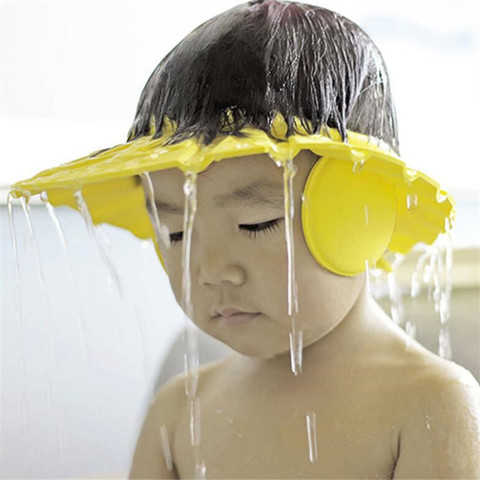 Safe Shampoo Shower Bathing Bath Protect Soft Cap Hat For Baby Wash Hair Shield Bebes Children Bathing Shower Cap Hat Kids ► Photo 1/6