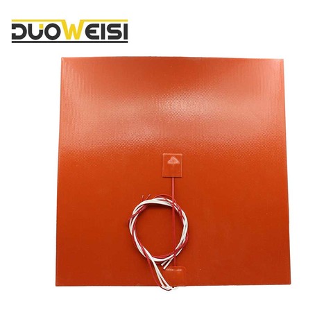 DuoWeiSi 3D Printer parts 32x32CM Heatbed 220V 500W Thermostor Silicone Heater Pad 320*320mm heat bed ► Photo 1/1