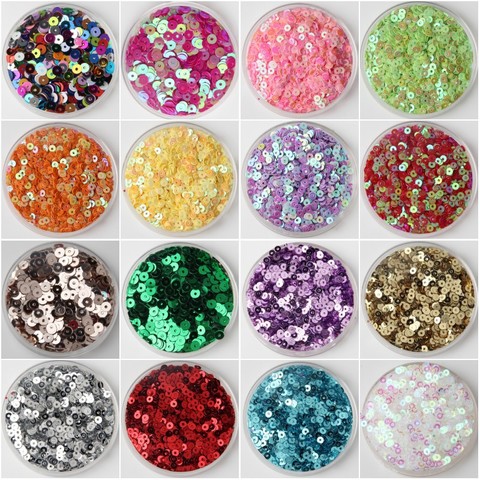 3mm Sequin PVC Flat Round Loose Sequins Paillettes Sewing Wedding Craft Dress Caps Shoes DIY Handmade Accessories 3000pcs(10g) ► Photo 1/6