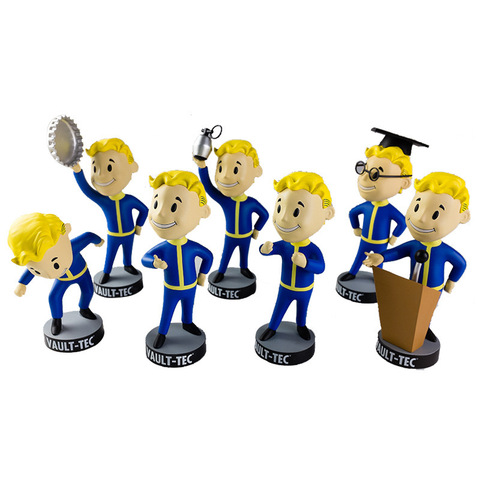 7Styles 13CM Fallout 4 Vault Boy Bobble Head PVC Action Figure Collectible Model Toy Brinquedos Bobbleheads Series 2 Model Doll ► Photo 1/6