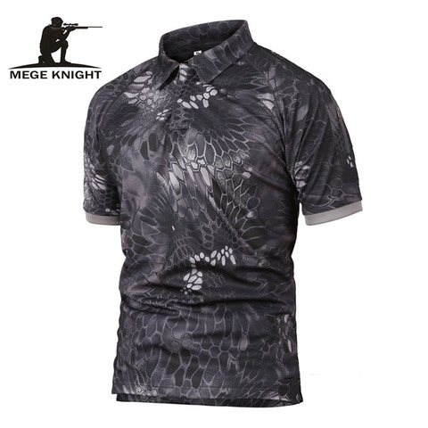 MEGE Brand Military Tactical Clothing Dropshipping Men's Shirt Summer Army Camouflage Quick-drying Breathable Casual Tee Shirt ► Photo 1/6