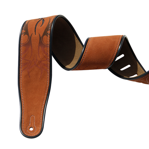 YUEKO Cow Leather Soft Durable Guitar Strap Adjustable Cowhide Acoustic Electric Bass Strap Guitar Belt Guitar parts Accessories ► Photo 1/6