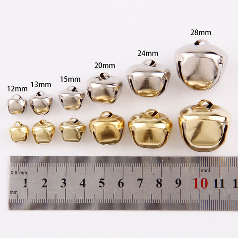 12-30mm 10Pcs Iron Jingle Bells Pendants Hanging Christmas Tree Ornaments Decorations For Home Festival Party Diy Crafts ► Photo 1/6