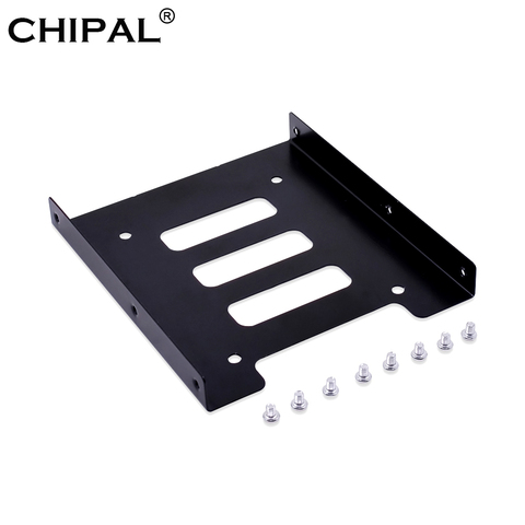 CHIPAL 2.5 Inch SSD HDD To 3.5 Inch Metal Mounting Adapter Bracket Dock Hard Drive Holder skids For PC Hard Drive Enclosure ► Photo 1/6