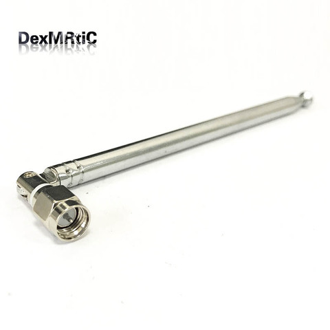 Replacement 132mm 6 Sections Telescopic Antenna SMA male for Radio TV DIY ► Photo 1/6