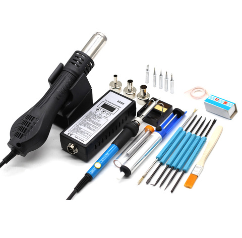 8858 Heat Gun BGA Rework Solder Station Hot Air Blower With Temperature Adjustable Soldering Iron 220V 60W Welding Repair Tools ► Photo 1/1