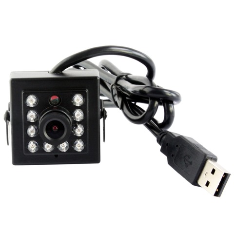 ELP 1080P CMOS OV2710 high speed 30fps/60fps/120fps IR CCTV Night Vision 3.6mm lens Mini Webcam Camera USB2.0 Infrared camera ► Photo 1/6