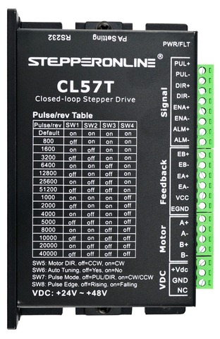 Closed Loop Stepper Driver 0-8.0A 24-48VDC for Nema 17, 23, 24 Stepper Motor ► Photo 1/5