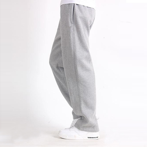 Men Plus Size Pants 6XL Solid Baggy Loose Elastic Pants Cotton Sweatpants Casual Pants Trousers Large Big Plus Size 5XL 6XL 7XL ► Photo 1/6