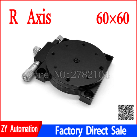 R Axis 60mm Manual Rotating Platform Sliding stage Precision Bearing Linear Stage Load 29.4N 60mm RS60-L ► Photo 1/4