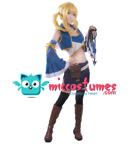 Anime Fairy Tail Lucy Heartfilia Seven Years After Cosplay Costume Women Girl Clothing Dress ► Photo 1/3