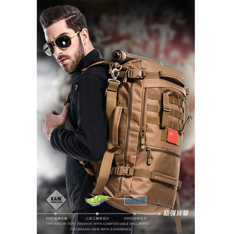 Military backpack travel package bags hot man multi-functional waterproof nylon high grade 17-inch laptop bags free holograms ► Photo 1/1