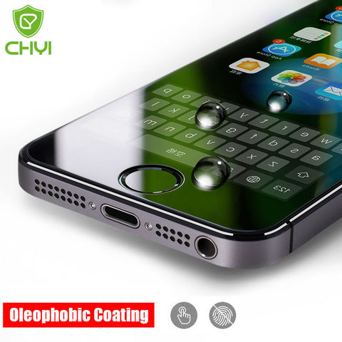 CHYI No Fingerprint Matte Glass For iphone 5s SE 5C Protector Oleophobic Coating 9H For iPhone 7 8 Xs Max XR Glass - Price history & Review | AliExpress Seller -