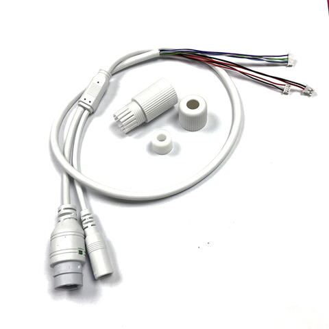CCTV Network Cable RJ45+DC Waterproof connector Security Camera