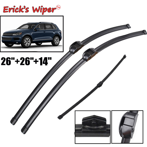 Erick's Wiper LHD Front Wiper Blades For VW Touareg 2010- 2017 2016 2015 Windshield Windscreen Front Window 26