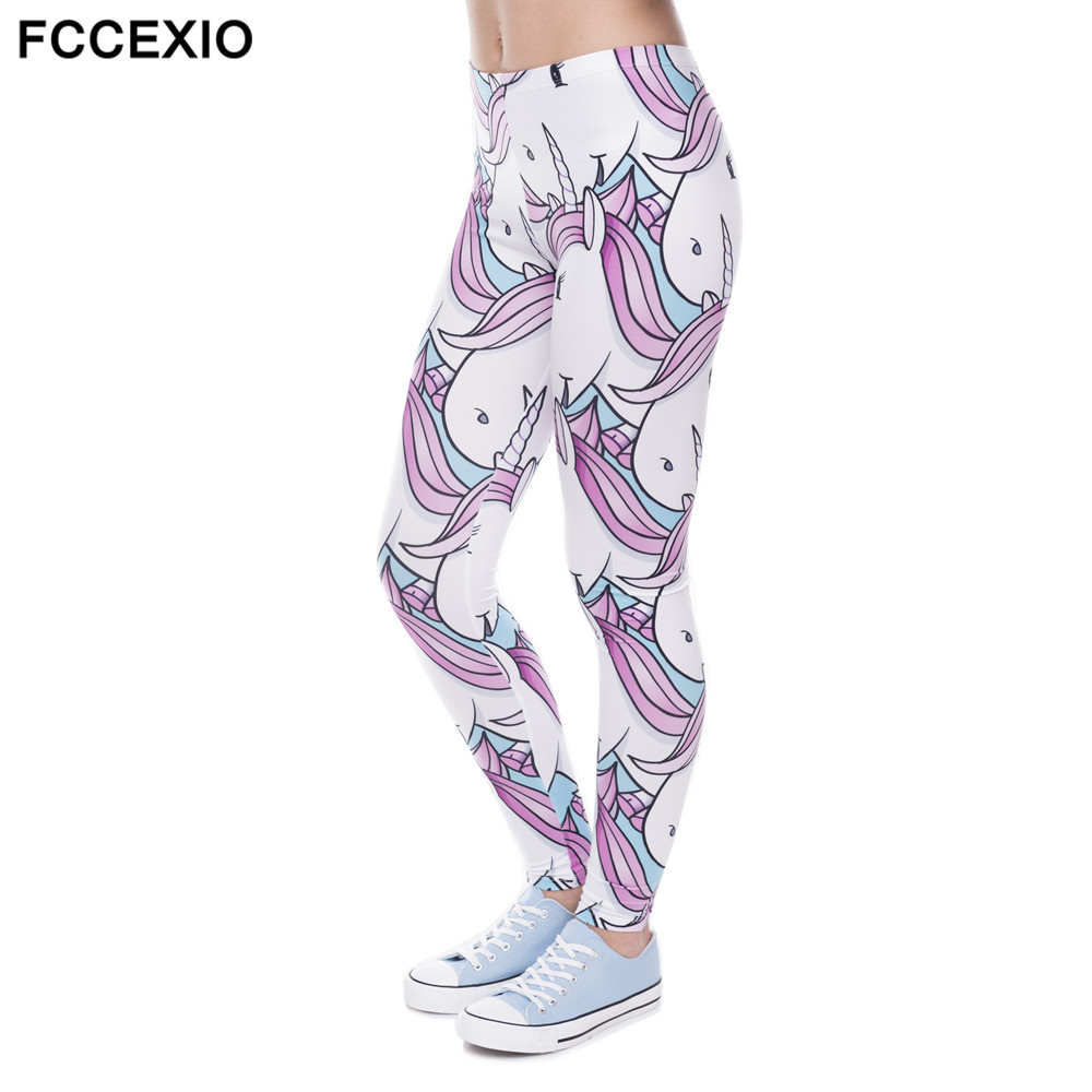 FCCEXIO Brands New Fashion Women Unicorn And Sweets 3D Printed Leggins Fitness legging Sexy Slim High waist Woman pants - Price history & Review | AliExpress Seller FCCEXIO Store | Alitools.io