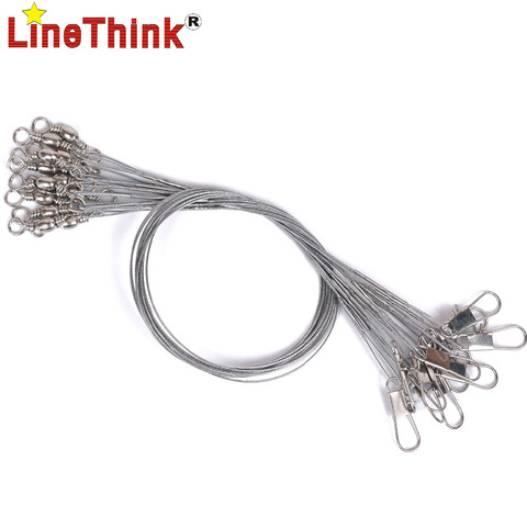 10PCS/LOT 40LB Wire Leader Fishing Line 6'' 9'' 12'' 15'' 18''  Free Shipping ► Photo 1/2