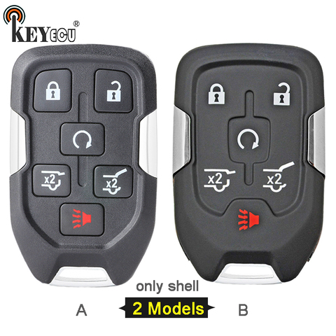 KEYECU for Chevrolet Suburban Tahoe, for GMC Yukon XL Replacement 5+1 6 Button Smart Remote Key Shell Case Fob FCC ID: HYQ1AA ► Photo 1/5