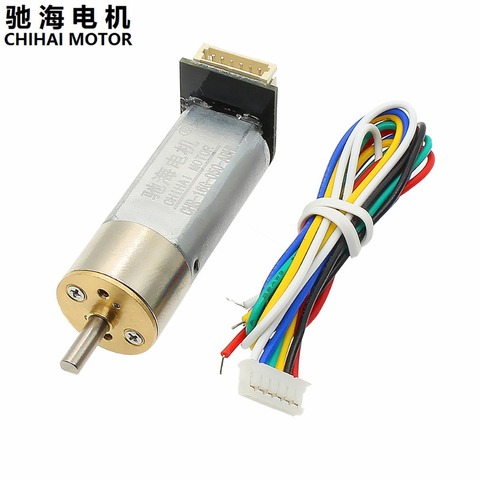 Chihai Motor CHR-16G-050-ABHL DC 6V 12V 7PPR Encoder Motor Reducer Carbon brush Gear Motor DC Gear Motor Popular ► Photo 1/6