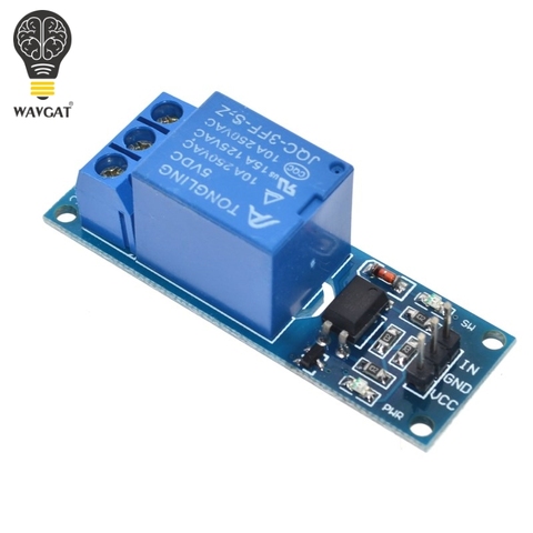 1 Channel 5V relay module with optical coupling isolation relay MCU expansion board high / level trigger WAVGAT ► Photo 1/6