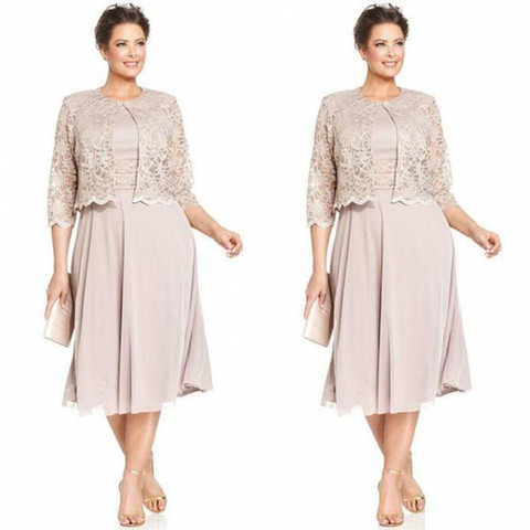 Elegant Mother Of The Bride Groom Dress With Lace Jacket Chiffon Formal  Wedding Party Gown Plus Size vestido de madrinha - Price history & Review |  AliExpress Seller - Praise Wedding Store 