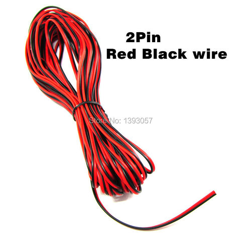 10m/lot 22awg Wire 2pin Tinned Copper Insulated PVC Wired Wire 22 awg Electric Cable For LED Strip Lighting Wire Free Shipping ► Photo 1/2