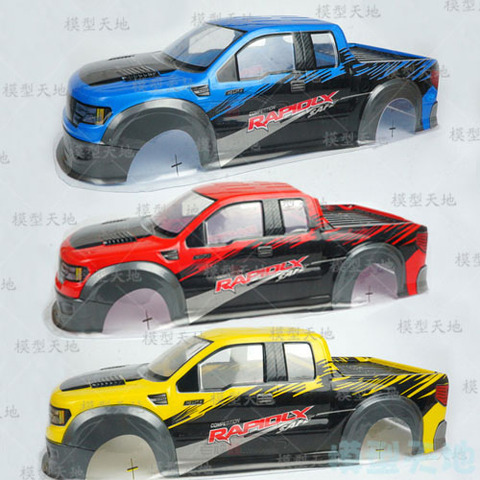 1:10 RC Car Monster Bigfoot Truck PVC 200MM Raptor Yellow Blue Red Plastic Car shell For HSP 94108 94111 94188 ► Photo 1/4