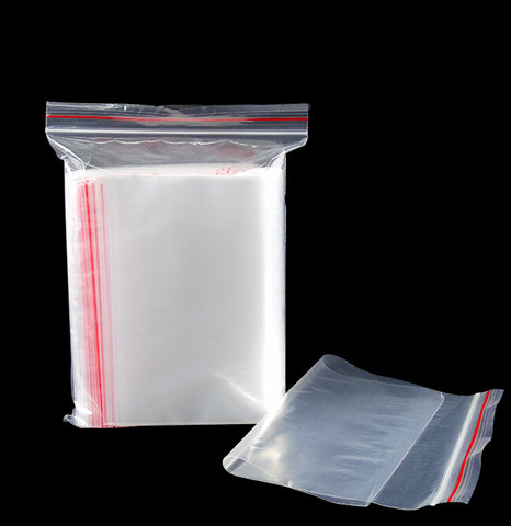 7 size 100pcs Clear Resealable Plastic Zip lock Bag Small mini Ziplock Bags 4x6 5x7 6x8 7x10 8x12 9x13 10x15cm ► Photo 1/1