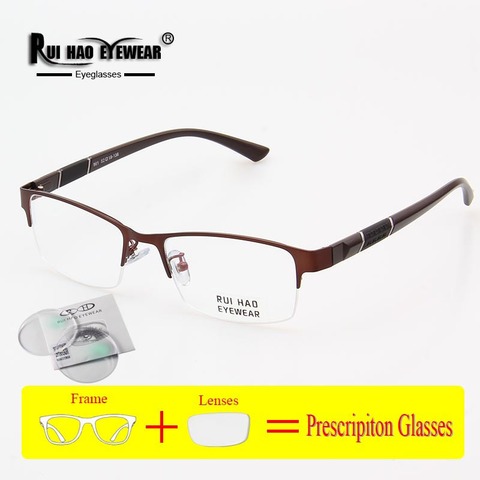 Prescription Eyeglasses Men Glasses Frame Rectangle Design Optical Glasses Myopia Progressive Resin Lenses Spectacles 961 ► Photo 1/6